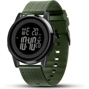 Mens Watch Ultra-Thin Digital Sports Watch Waterproof Stainless Steel Fashion